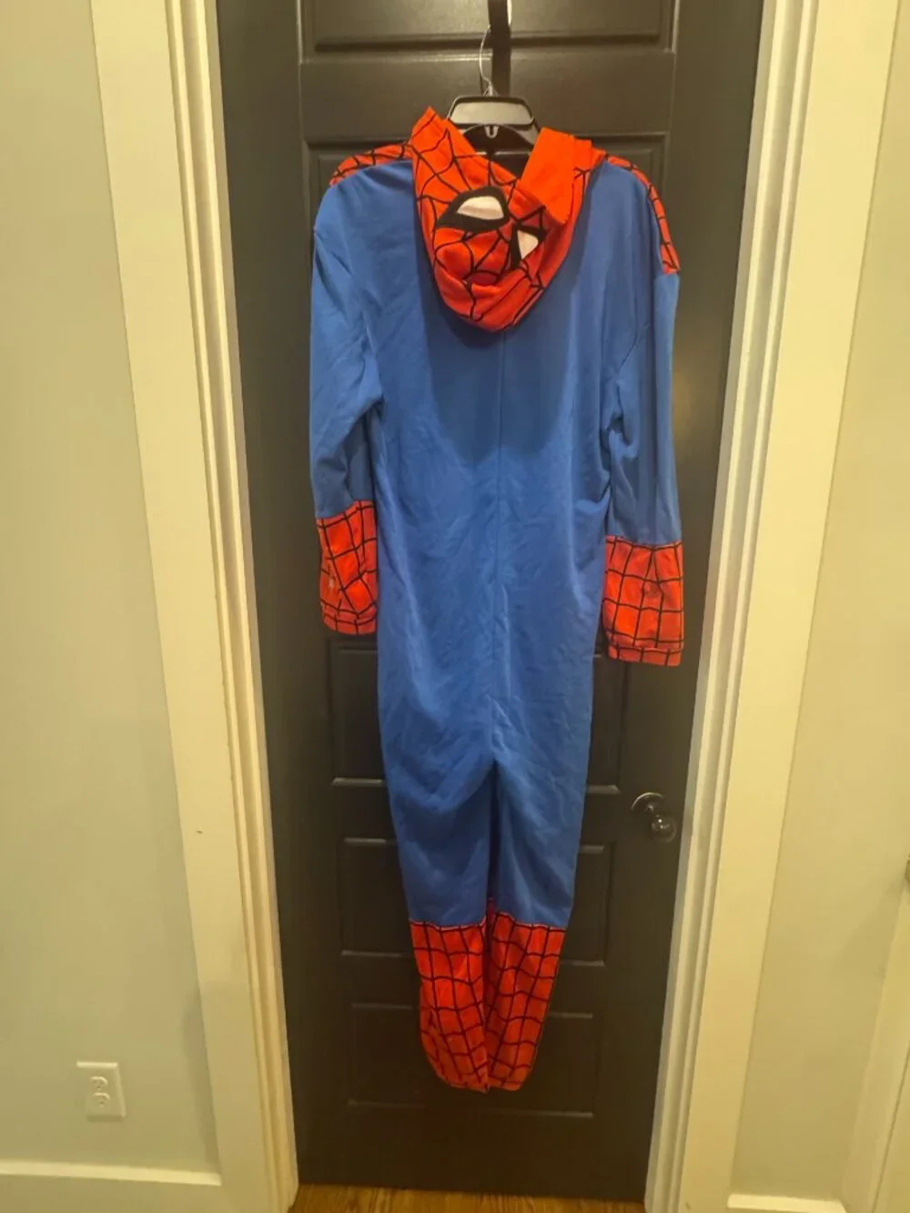 Marvel Spider-Man Adult One Piece Costume Hooded Jumpsuit Size M